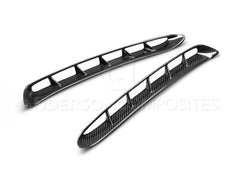 Anderson Composites - Anderson Composites 15-17 Mustang Carbon Fiber GT350 Style Fender Vent Inserts (Only Fit AC Fenders) - Demon Performance