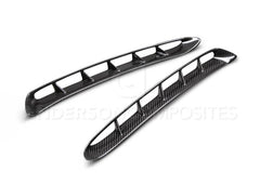 Anderson Composites - Anderson Composites 15-17 Mustang Carbon Fiber GT350 Style Fender Vent Inserts (Only Fit AC Fenders) - Demon Performance
