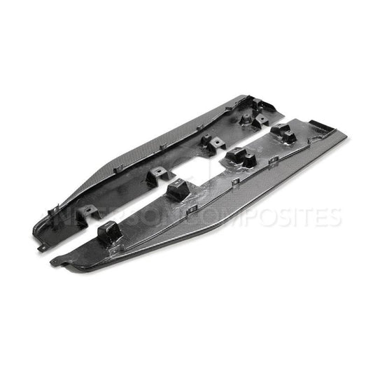 Anderson Composites - Anderson Composites 2020 Ford Mustang/Shelby GT500 Carbon Fiber Side Splitters - Demon Performance