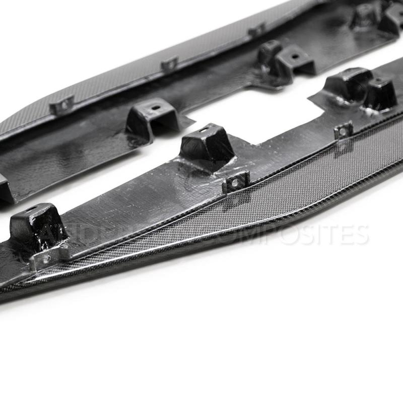 Anderson Composites - Anderson Composites 2020 Ford Mustang/Shelby GT500 Carbon Fiber Side Splitters - Demon Performance