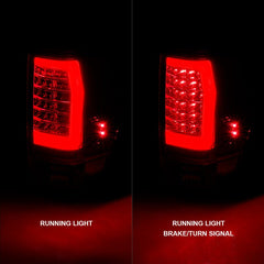 ANZO - Anzo 04-15 Nissan Titan Full LED Tailights Chrome Housing Red/Clear Lens - Demon Performance