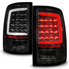 ANZO - ANZO 09-18 Dodge Ram 1500 Full LED Tailights w/ Sequential Black Housing/Clear Lens - Demon Performance