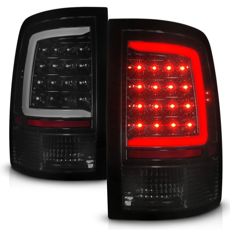 ANZO - ANZO 09-18 Dodge Ram 1500 Full LED Tailights w/ Sequential Black Housing/Smoke Lens - Demon Performance