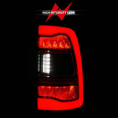 ANZO - ANZO 09-18 Dodge Ram 1500 Sequential LED Taillights Smoke Black - Demon Performance