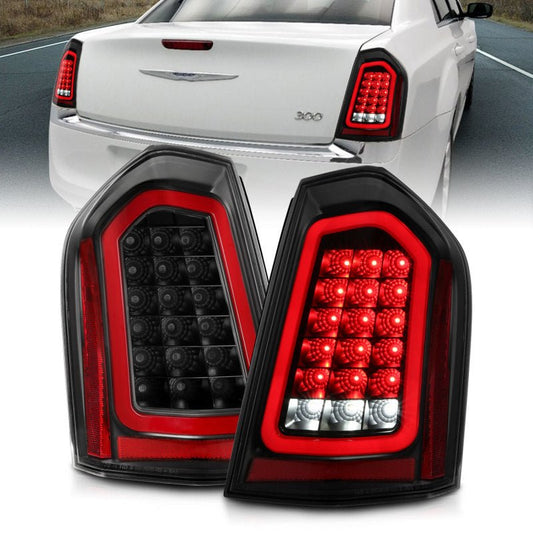ANZO - ANZO 11-14 Chrysler 300 LED Taillights Black w/ Sequential - Demon Performance
