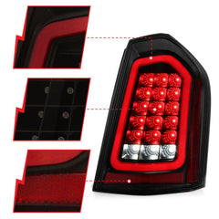 ANZO - ANZO 11-14 Chrysler 300 LED Taillights Black w/ Sequential - Demon Performance