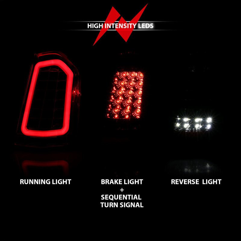 ANZO - ANZO 11-14 Chrysler 300 LED Taillights Black w/ Sequential - Demon Performance