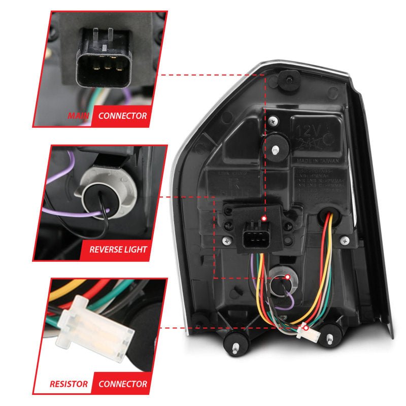 ANZO - ANZO 11-14 Chrysler 300 LED Taillights Black w/ Sequential - Demon Performance