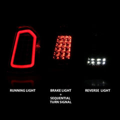 ANZO - ANZO 11-14 Chrysler 300 LED Taillights Chrome w/ Sequential - Demon Performance