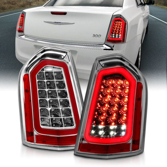 ANZO - ANZO 11-14 Chrysler 300 LED Taillights Chrome w/ Sequential - Demon Performance