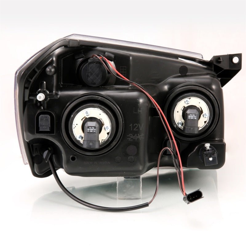 ANZO - ANZO 2005-2007 Dodge Magnum Crystal Headlight Black Amber - Demon Performance