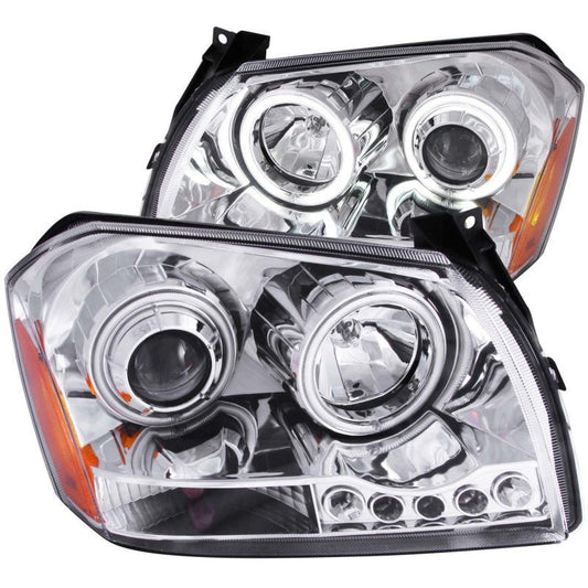 ANZO - ANZO 2005-2007 Dodge Magnum Projector Headlights Chrome - Demon Performance
