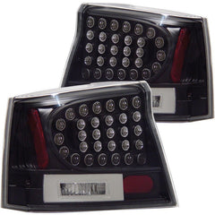 ANZO - ANZO 2006-2008 Dodge Charger LED Taillights Black - Demon Performance