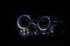 ANZO - ANZO 2006-2010 Dodge Charger Projector Headlights w/ Halo Chrome - Demon Performance