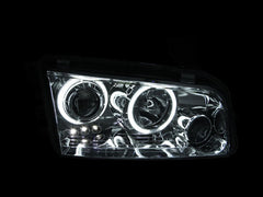 ANZO - ANZO 2006-2010 Dodge Charger Projector Headlights w/ Halo Chrome (CCFL) - Demon Performance