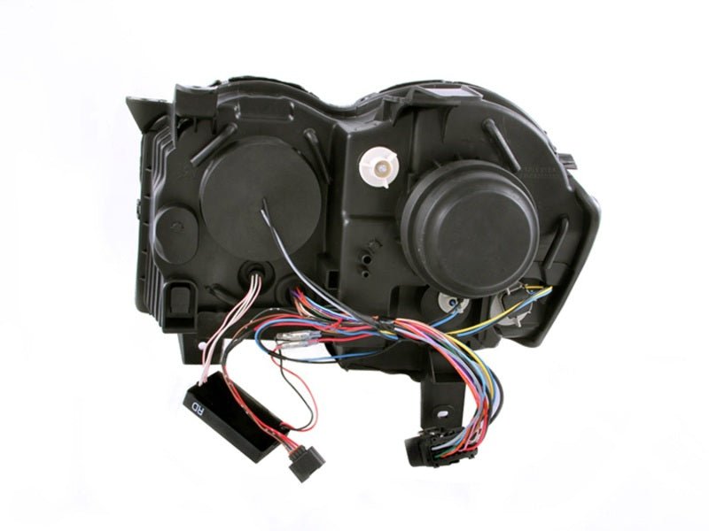 ANZO - ANZO 2008-2010 Jeep Grand Cherokee Projector Headlights w/ Halo Black (CCFL) - Demon Performance