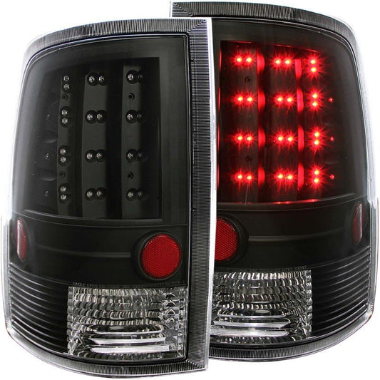 ANZO - ANZO 2009-2015 Dodge Ram 1500 LED Taillights Black - Demon Performance