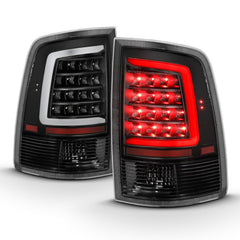 ANZO - ANZO 2009-2018 Dodge Ram 1500 LED Taillight Plank Style Black w/Clear Lens - Demon Performance