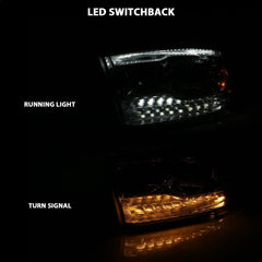 ANZO - ANZO 2009-2018 Dodge Ram 1500 Projector H.L. Switchback Chrome Amber - Demon Performance