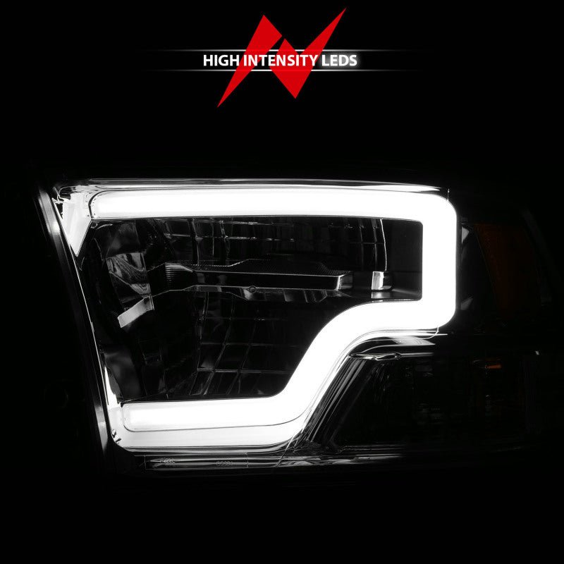 ANZO - ANZO 2009-2020 Dodge Ram 1500 Full LED Square Projector Headlights w/ Chrome Housing Chrome Amber - Demon Performance