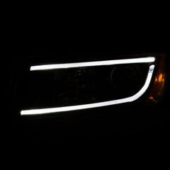 ANZO - ANZO 2014-2015 Jeep Grand Cherokee Projector Headlights w/ Plank Style Design Black - Demon Performance