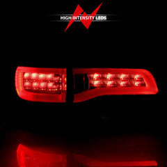 ANZO - ANZO 2014-2016 Jeep Grand Cherokee LED Taillights Red/Clear - Demon Performance