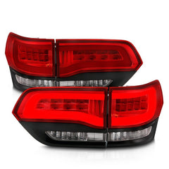 ANZO - ANZO 2014-2016 Jeep Grand Cherokee LED Taillights Red/Clear - Demon Performance