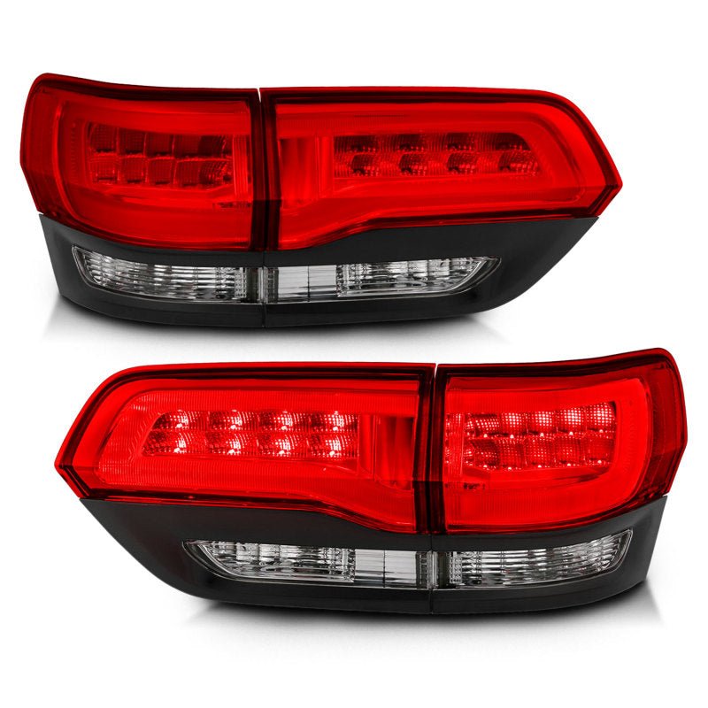 ANZO - ANZO 2014-2016 Jeep Grand Cherokee LED Taillights Red/Clear - Demon Performance