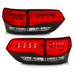 ANZO - ANZO 2014-2016 Jeep Grand Cherokee LED Taillights Red/Clear - Demon Performance