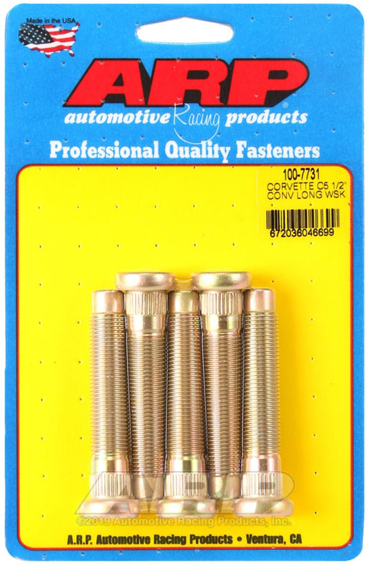 ARP - ARP Chevrolet Corvette C5 Long 1/2in Wheel Stud Kit - Demon Performance