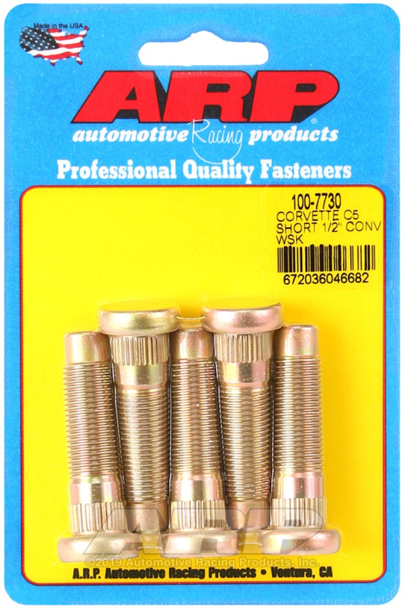 ARP - ARP Chevrolet Corvette C5 Short 1/2in Conversion Wheel Stud Kit - Demon Performance