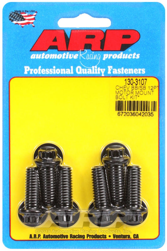 ARP - ARP Chevy 12pt Motor Mount Bolt Kit w/ energy suspension Mounts - Demon Performance