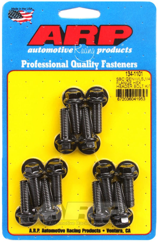 ARP - ARP Chevy LS 1/4in Flange Hex Header Bolt Kit - Demon Performance