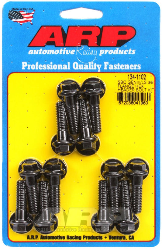 ARP - ARP Chevy LS 3/8in Flange Hex Header Bolt Kit - Demon Performance
