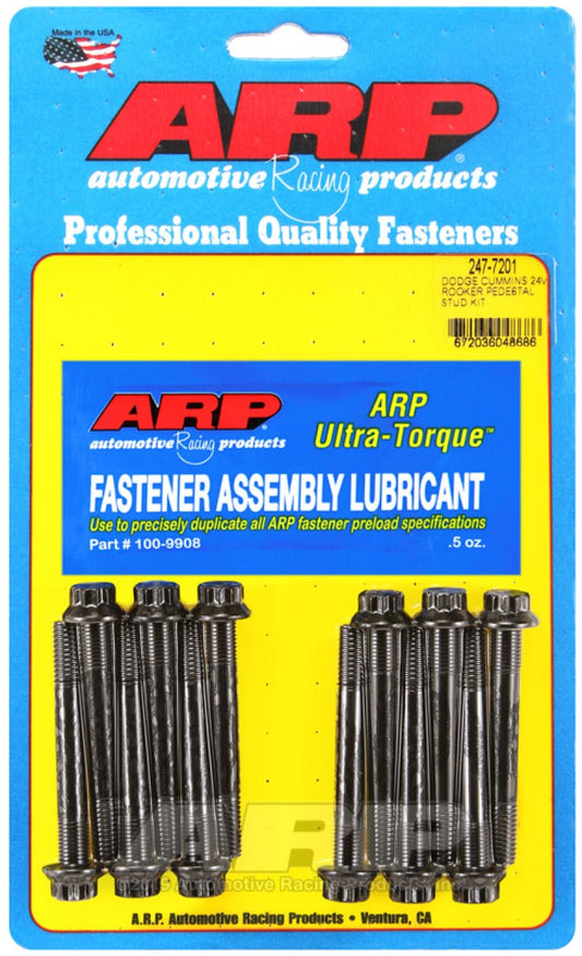 ARP - ARP Dodge Cummins 24V Rocker Pedestal Rocker Stud Kit - Demon Performance