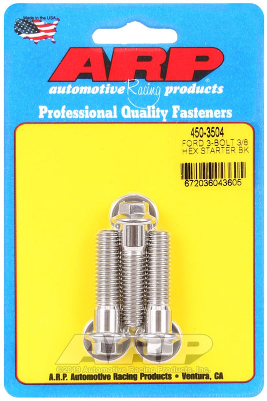 ARP - ARP Ford SS 3-Bolt Hex Starter Bolt Kit - Demon Performance