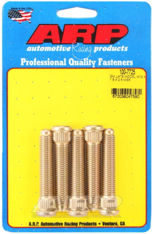 ARP - ARP Late Model GM M12x1.50inX2.50in Wheel Stud Kit - Demon Performance