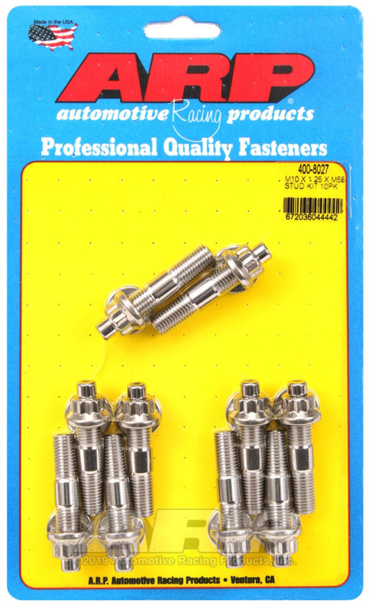 ARP - ARP M10 x 1.25 x 55mm Broached Stud Kit (10pcs) - Demon Performance