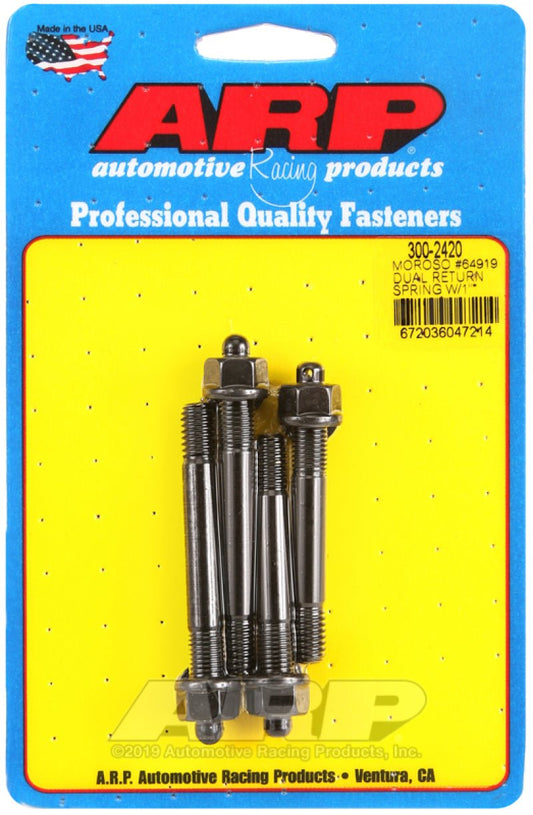 ARP - ARP Moroso 64919 Dual Return Spring w/ 1in Spacer Plate Pro Series Carb Stud Kit - Demon Performance
