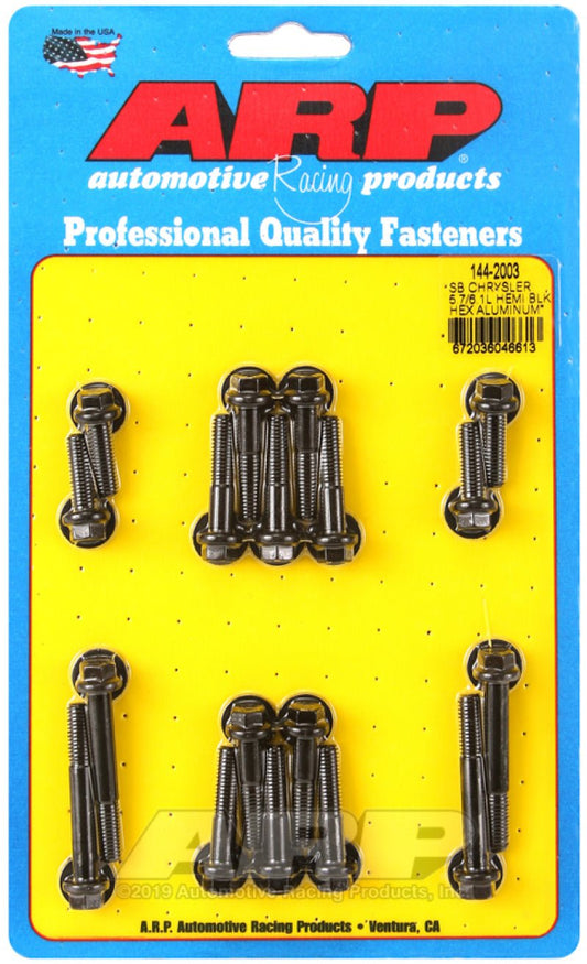 ARP - ARP Small Block Chrysler 5.7/6.1L Hemi Hex Aluminum Intake Manifold Bolt Kit - Demon Performance