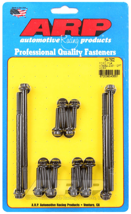 ARP - ARP Small Block Ford Valve Cover 12pt Bolt Kit (For P/N M-6582-Z351) - Demon Performance