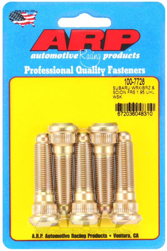 ARP - ARP Subaru WRX/BRZ & Scion FRS 1.95 UHL 12mm x 1.25 Wheel Stud Kit (5 Pack) - Demon Performance
