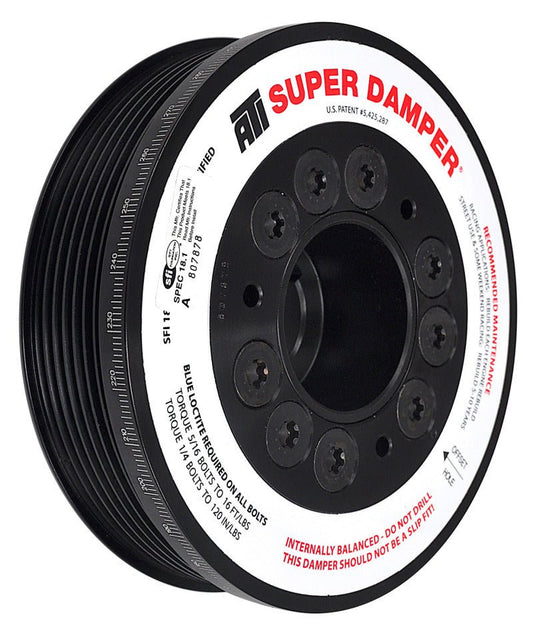 ATI - ATI Damper - 5.67in - Alum - 7 Grv - Honda K20 - Street - 02+ 2.0L - Civic Type-R / Acura RSX - 1Pc - Demon Performance