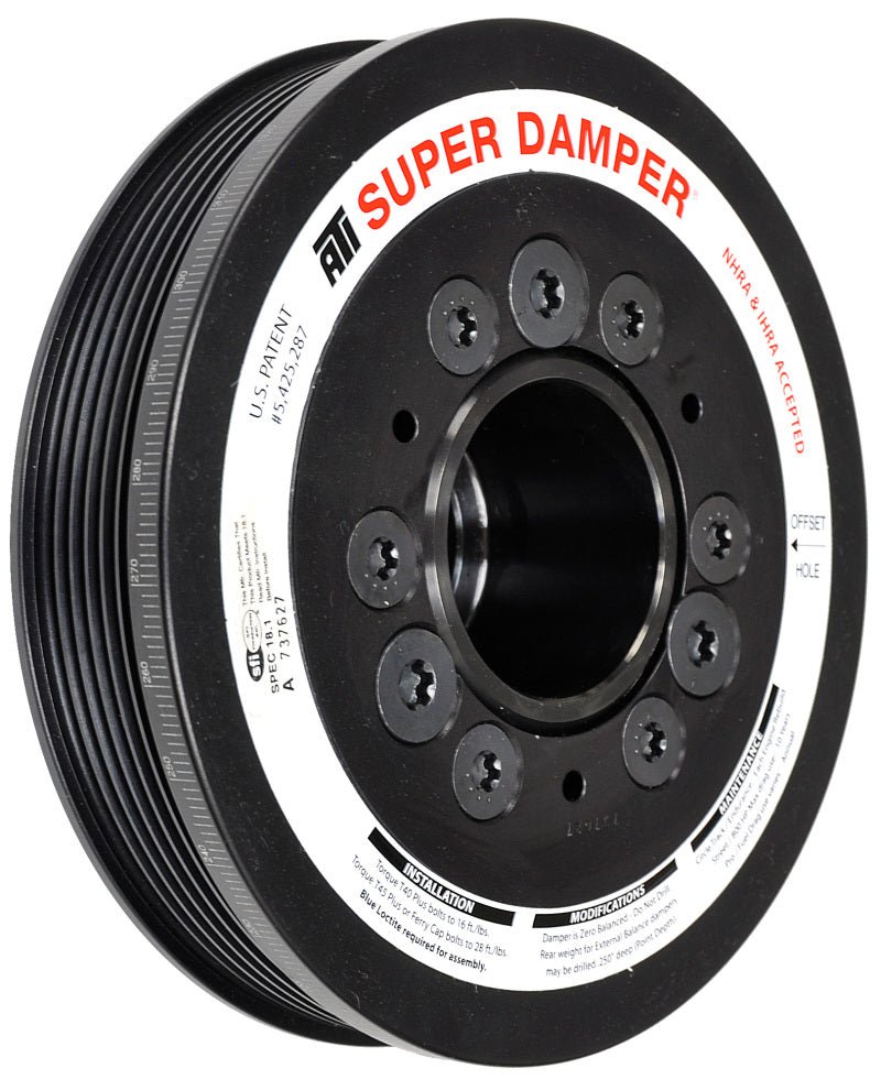 ATI - ATI Damper - 6.78in - AL - 6 Grv - 10 Per UD - LS1/2/3/6/L76 - 97-13 28T 8mm HTD Drive Rear - 3 Rng - Demon Performance