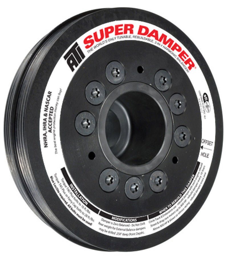 ATI - ATI Damper - 6.78in - Alum - (2) 4 Grv - Mitsubishi Eclipse - 4G63 w/Integral Lower Cam Drive - Demon Performance