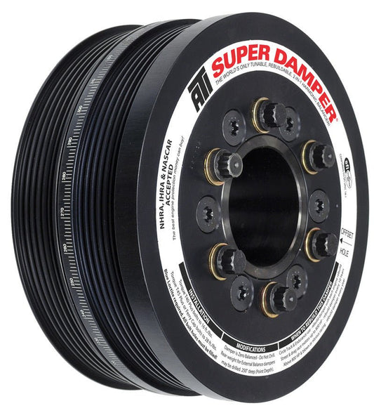 ATI - ATI Damper - 6.78in - Alum - (2) 6 Grv - Ford Coyote 5.0L - w/A/C Pulley - OEM Size - Demon Performance