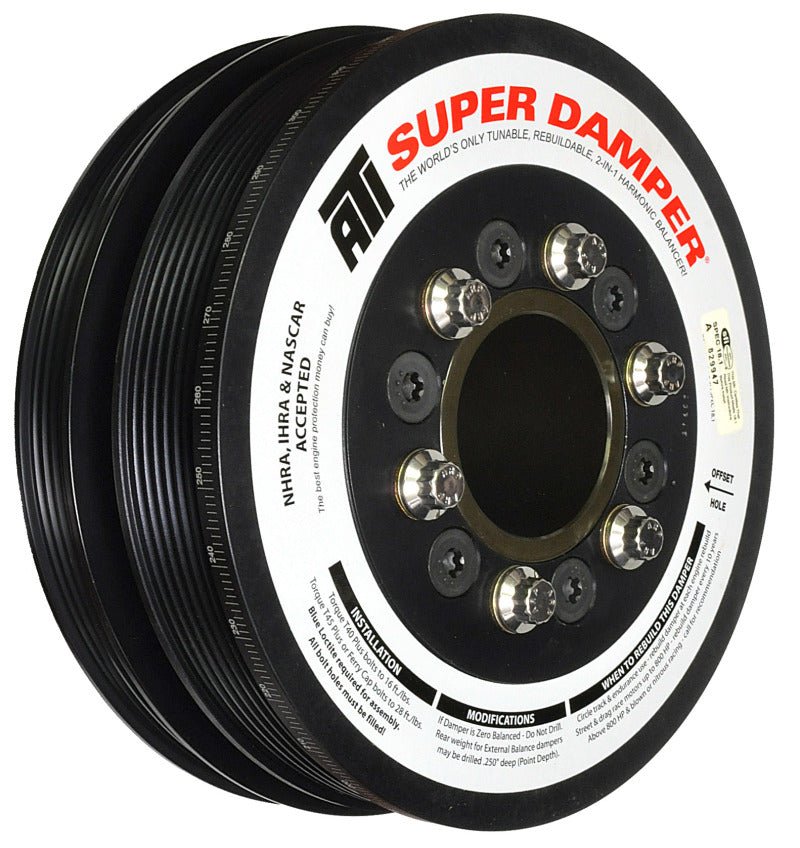 ATI - ATI Damper - 7.48in - Alum - 6/4 Grv - LS3 Camaro - 10-15 - Gen 3 Vortec Truck - 6 Bolt - LS - Demon Performance