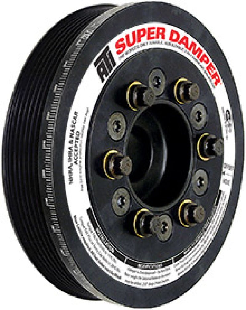 ATI - ATI Damper - 7.48in - Alum - 8 & 6 Grv - Ford Coyote 5.0L - 10 Per OD - w/A/C Pulley - Demon Performance