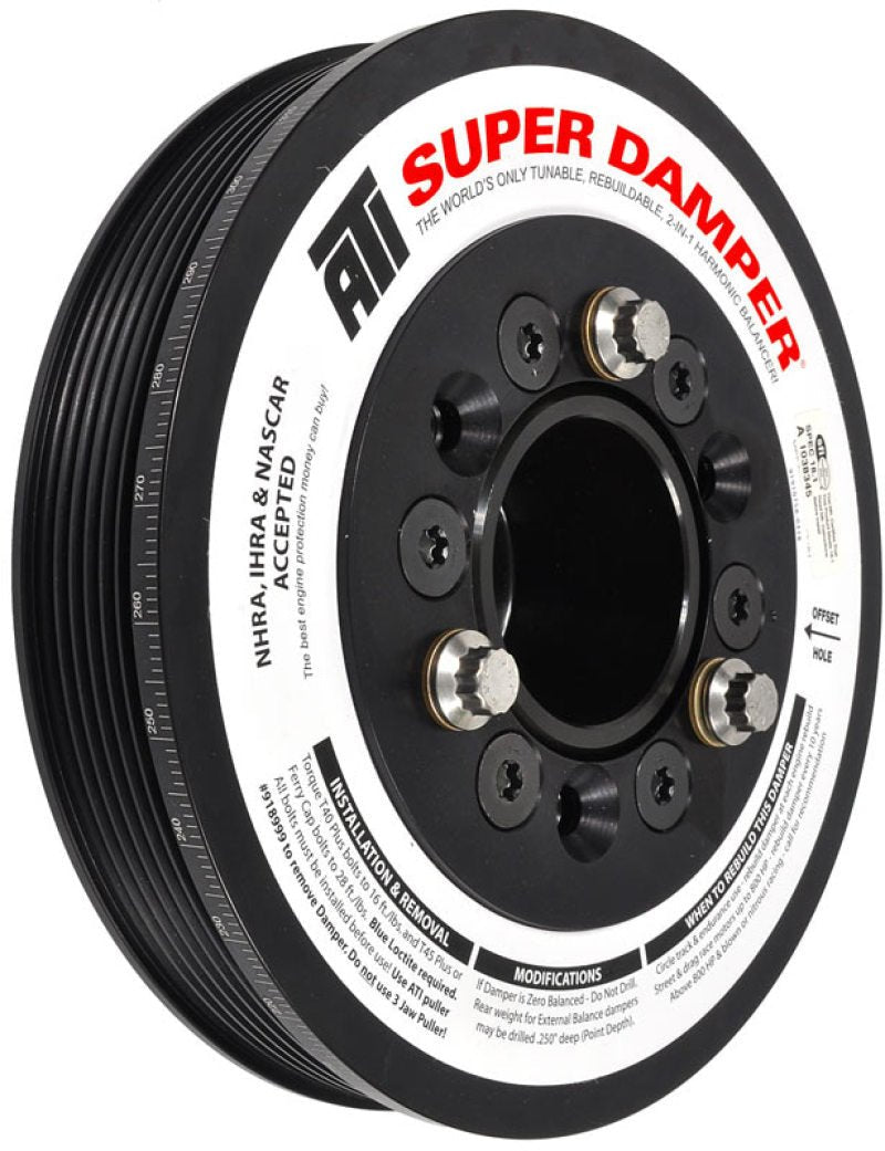 ATI - ATI Damper - 7.48in - Alum LW - 6/4 Grv - LSA - 09-15 Cadillac CTS-V (Excl SC Pulley) - Demon Performance
