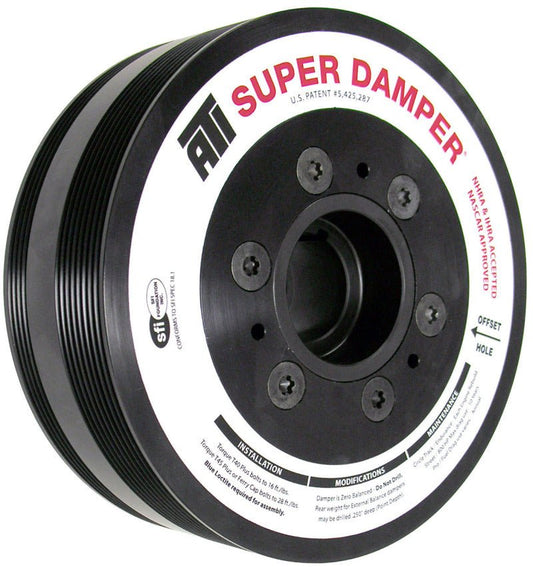 ATI - ATI Damper - 7.65in - Alum - 8 & 4 Grv - LS7 - Y Body Corvette - Gen 5 Z28 - LS3 - OEM Size - 2 Ring - Demon Performance
